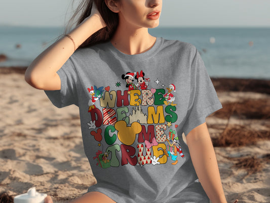 Where Dreams Come True Disney Characters Shirt