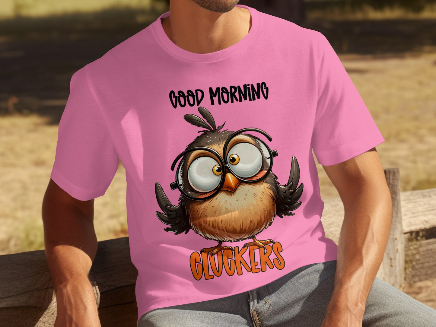 Good Morning Cluckers Funny Owl T-Shirt For All Ages
