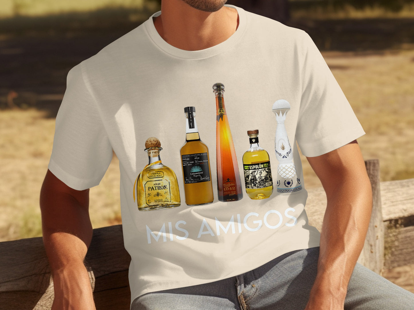 Mis Amigos Graphic T-Shirt for Beverage Enthusiasts