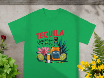 Tequila Cheaper Than Therapy Graphic Tee Shirt