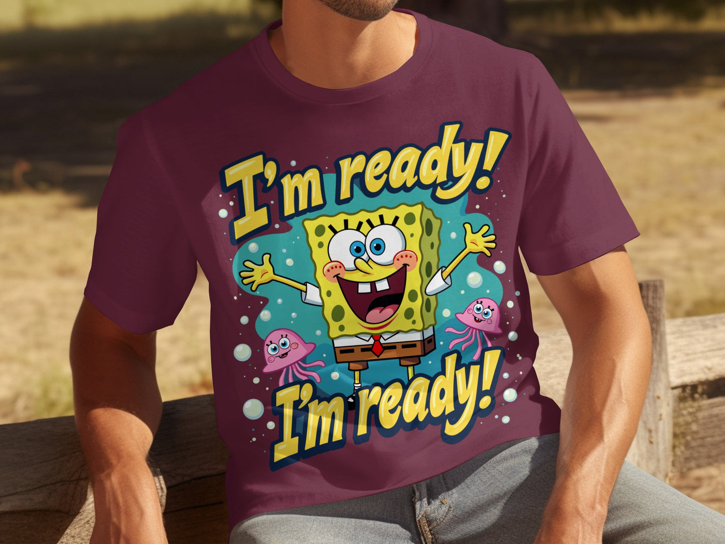 I'm ready I'm ready SpongeBob SquarePants T-shirt