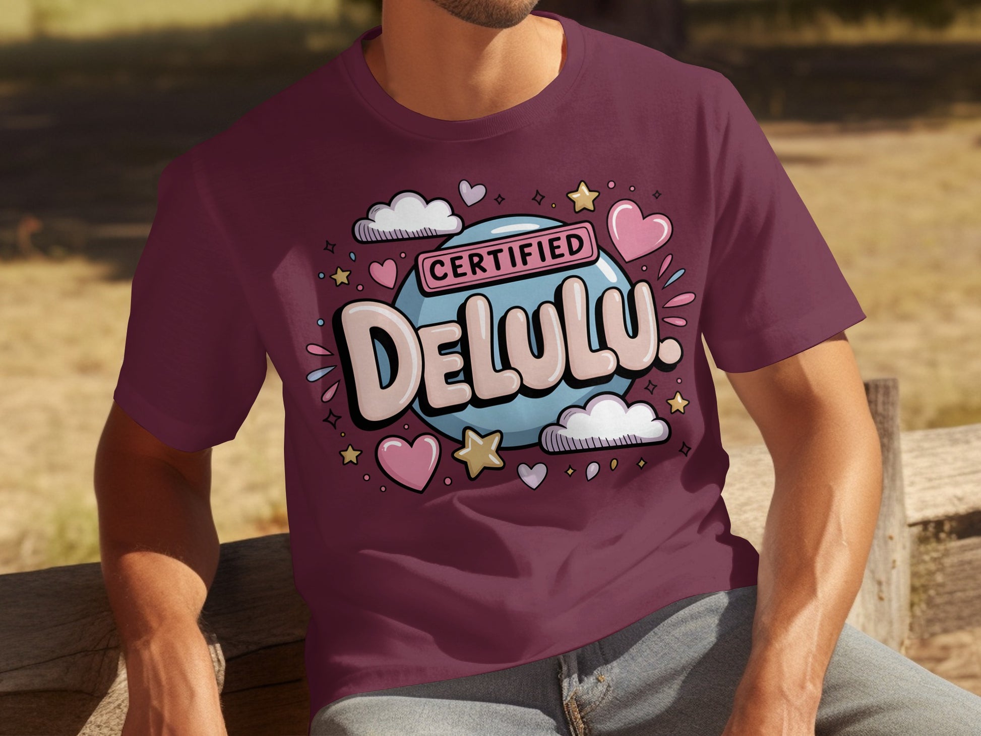 Certified Delulu Cute Graphic Tee