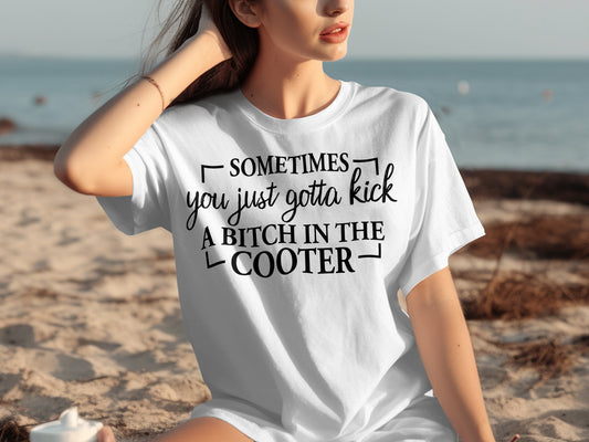 Sometimes You Gotta Kick A Bitch In The Cooter Shirt