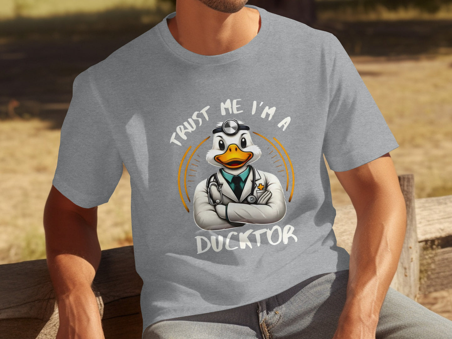 Trust Me I'm A Ducktor Funny Graphic Tee Shirt