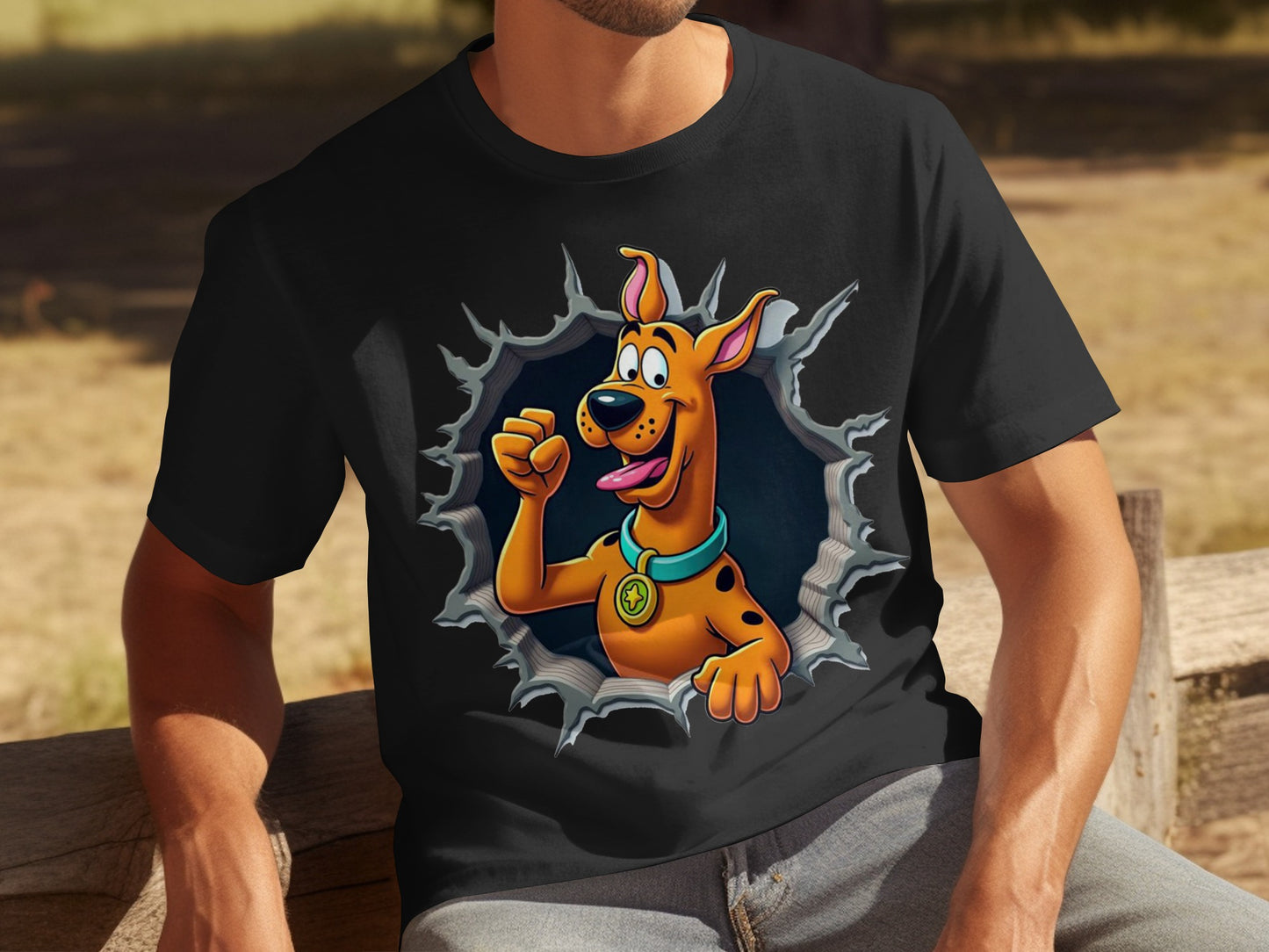 Fun Animated Dog Graphic T-shirt for Casual Wear