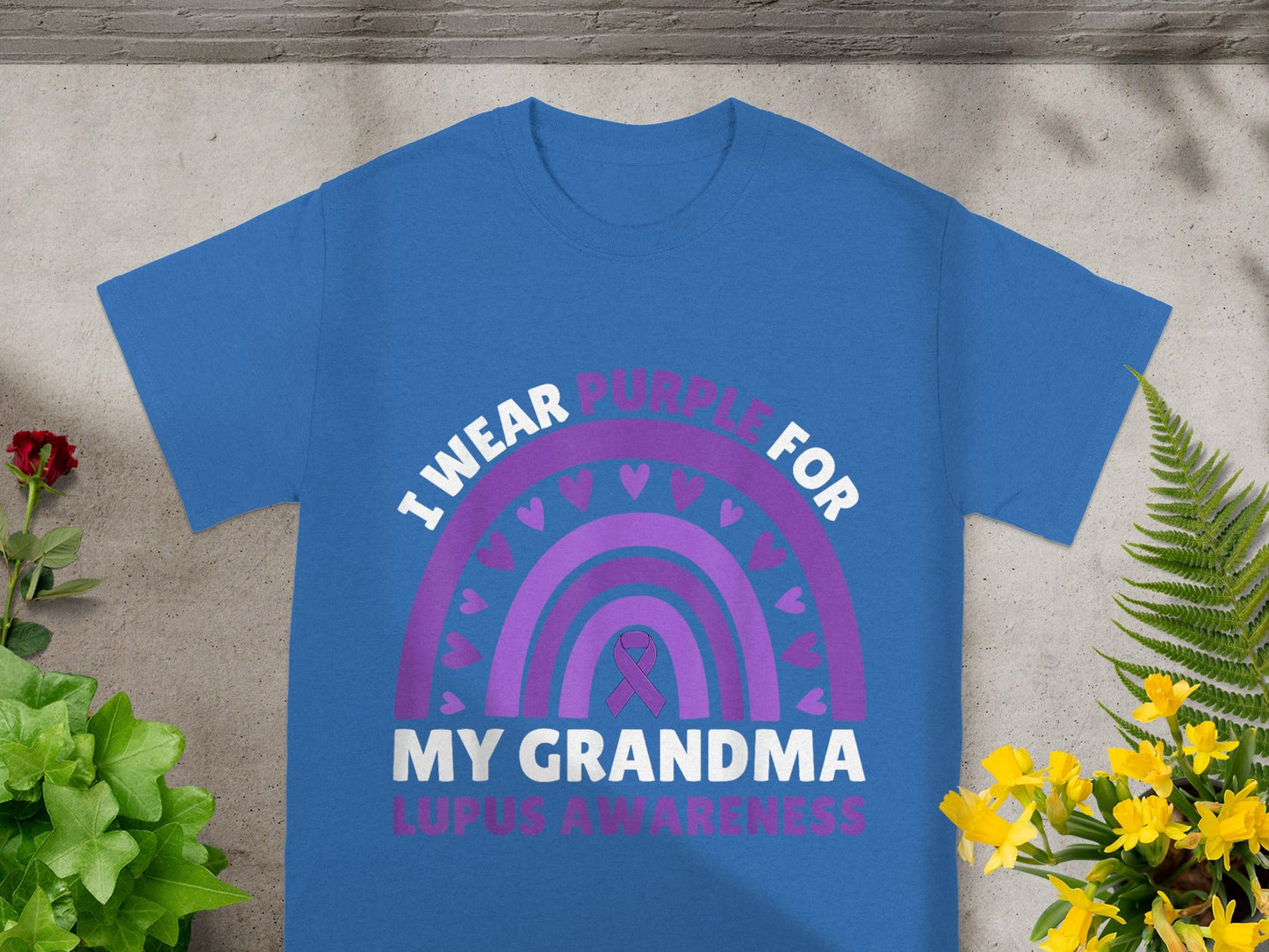 I Wear Purple for My Grandma Lupus Awareness Shirt