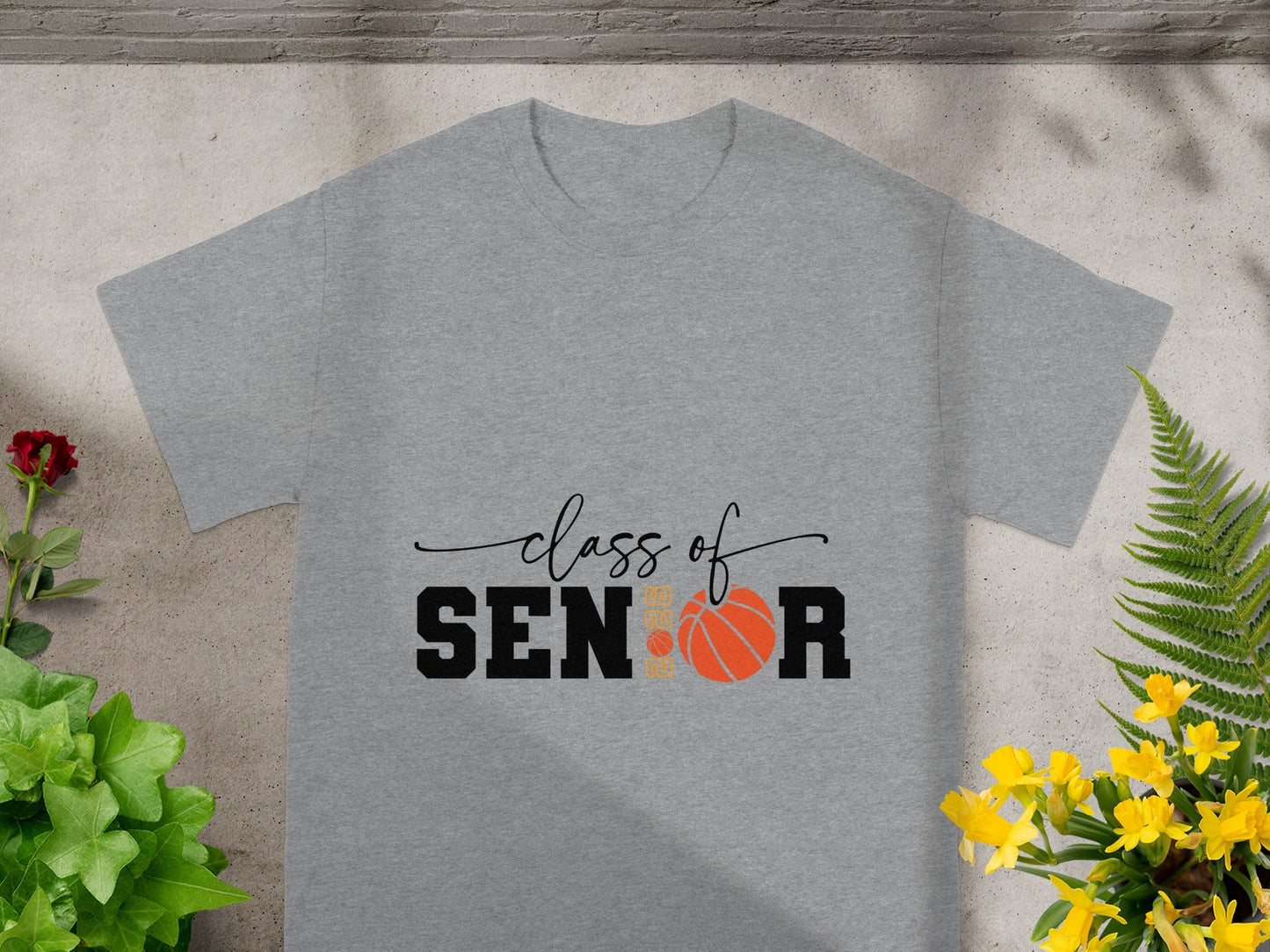 Class of Senior Basketball Theme Graphic T-shirt