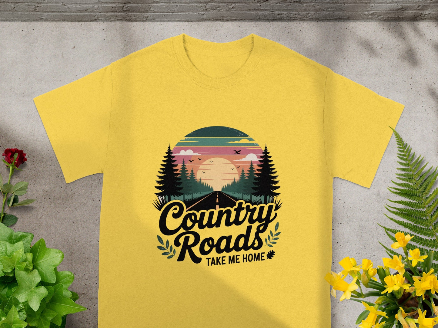 Country Roads Take Me Home Scenic Design Shirt