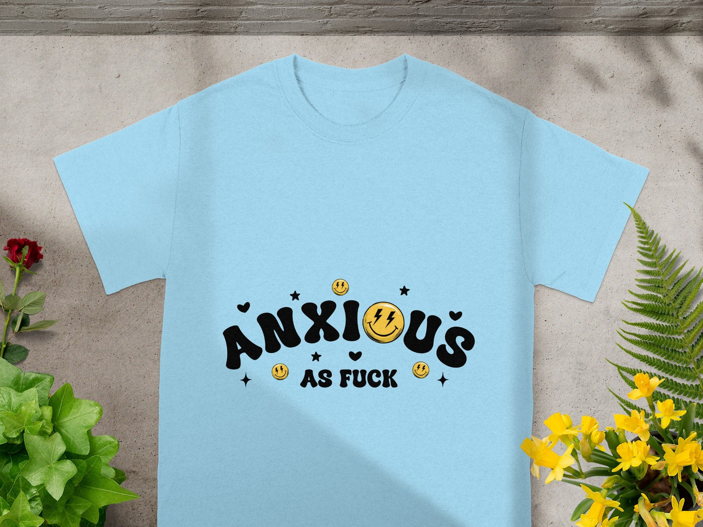 Stylish Anxious As Fuck Graphic Unisex T-Shirt