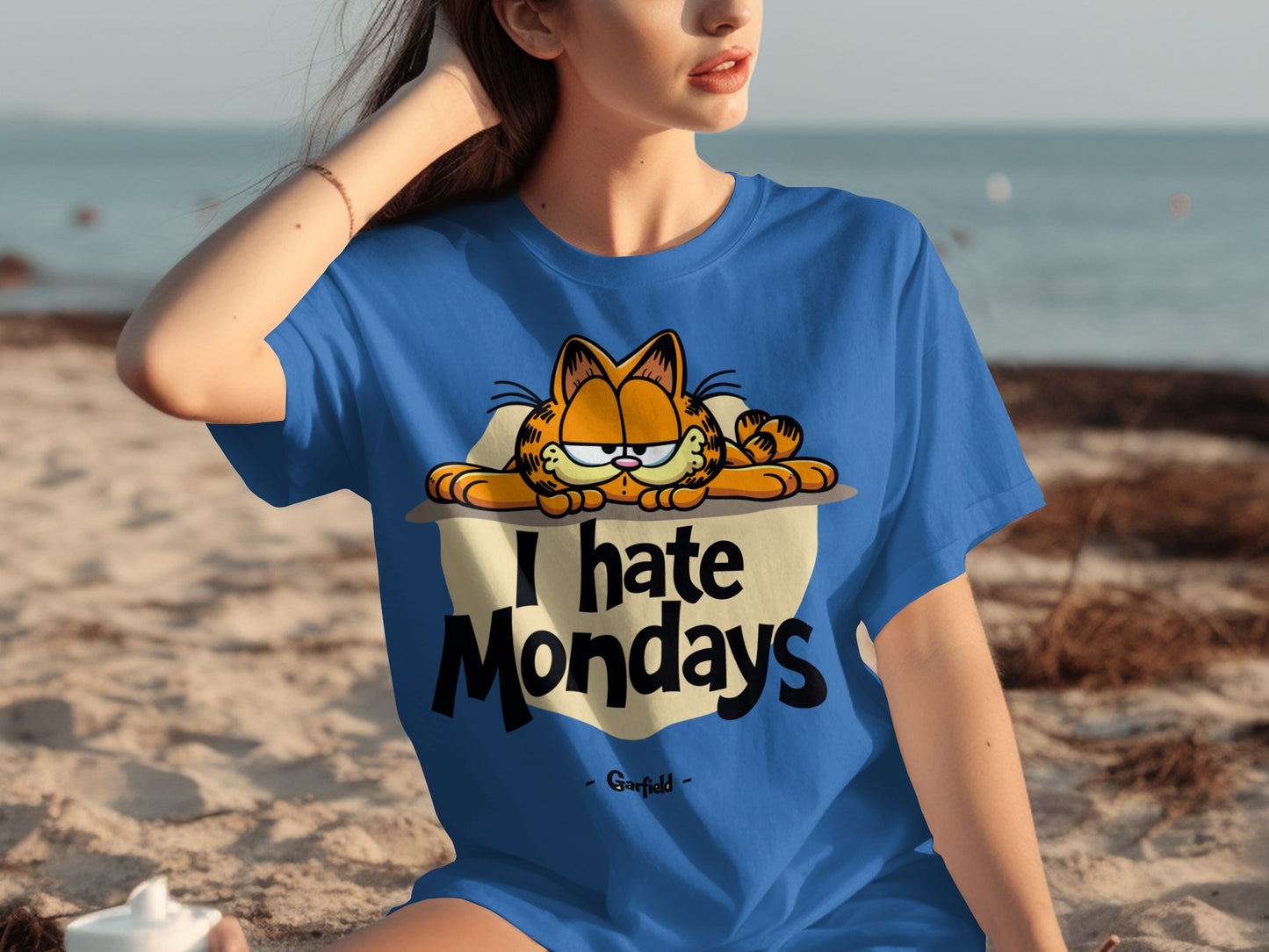 Garfield I Hate Mondays Graphic T-Shirt for Casual Wear