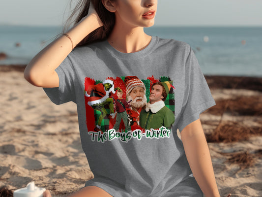The Boys of Winter Christmas Movie Characters T-shirt