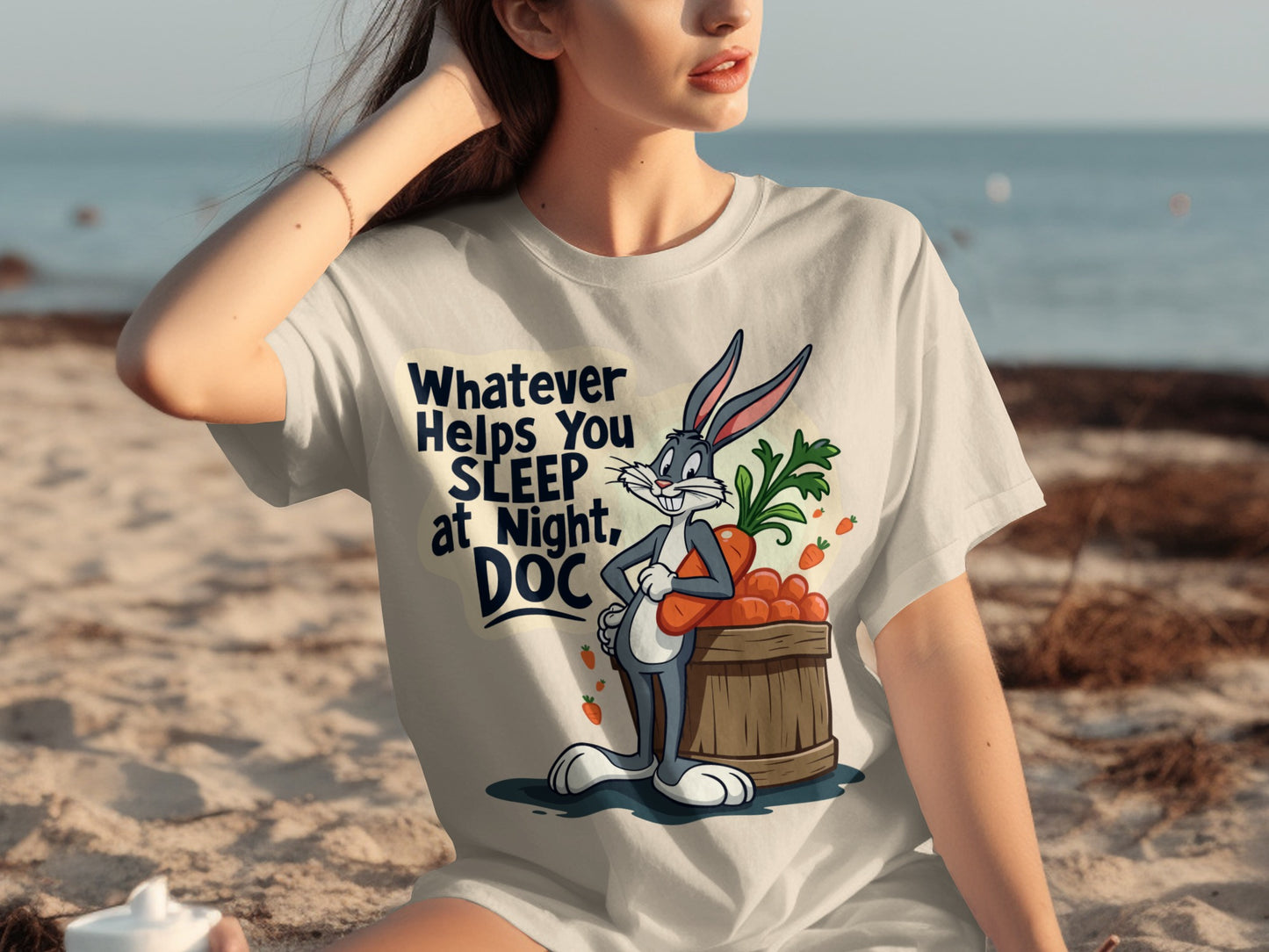 Bugs Bunny Whatever Helps You Sleep At Night Doc Shirt