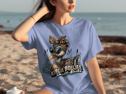 Kinda Boujee Kinda Broke Duck Graphic T-Shirt