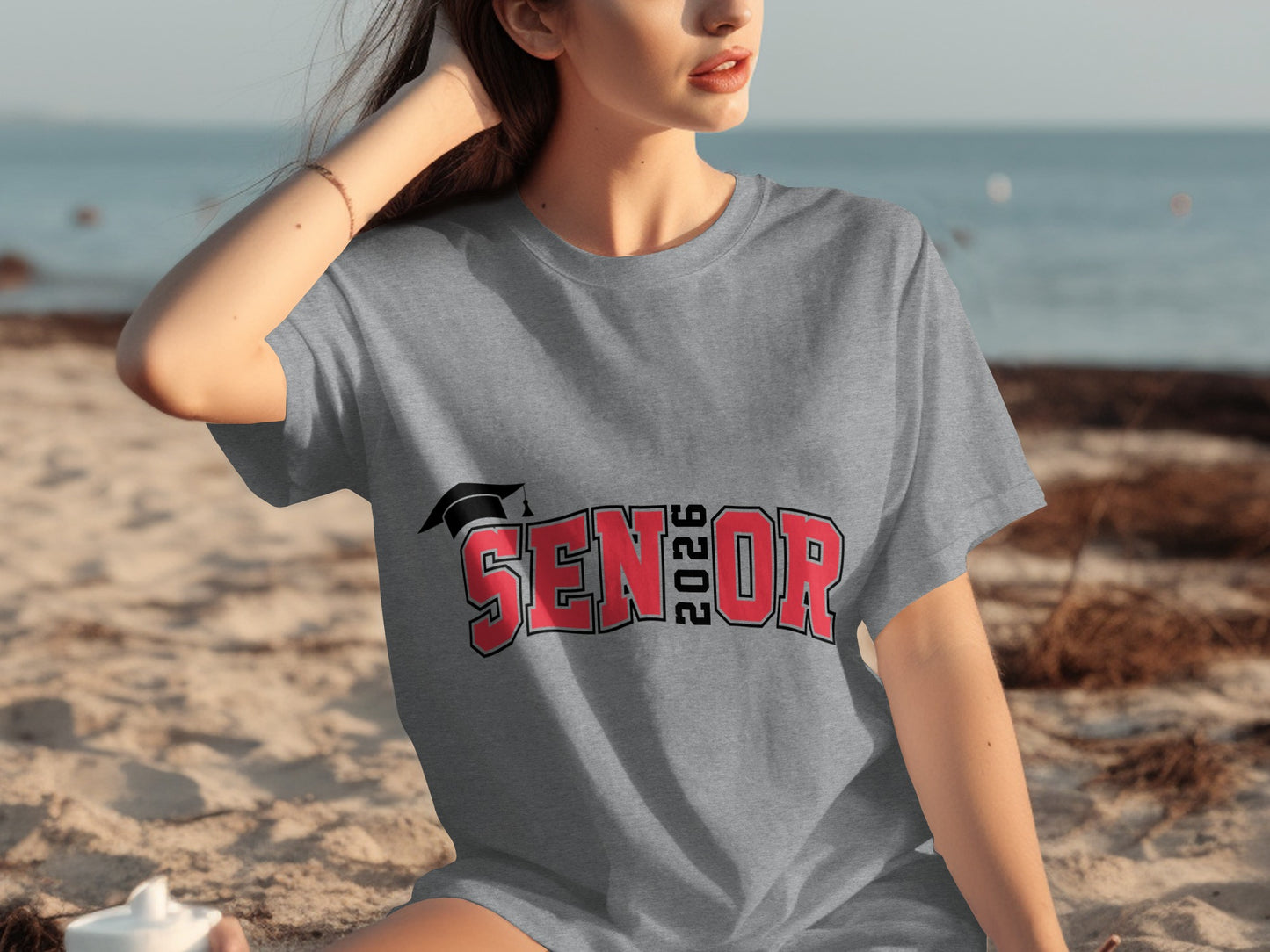 Senior 2026 Graphic Print T-Shirt for Graduation