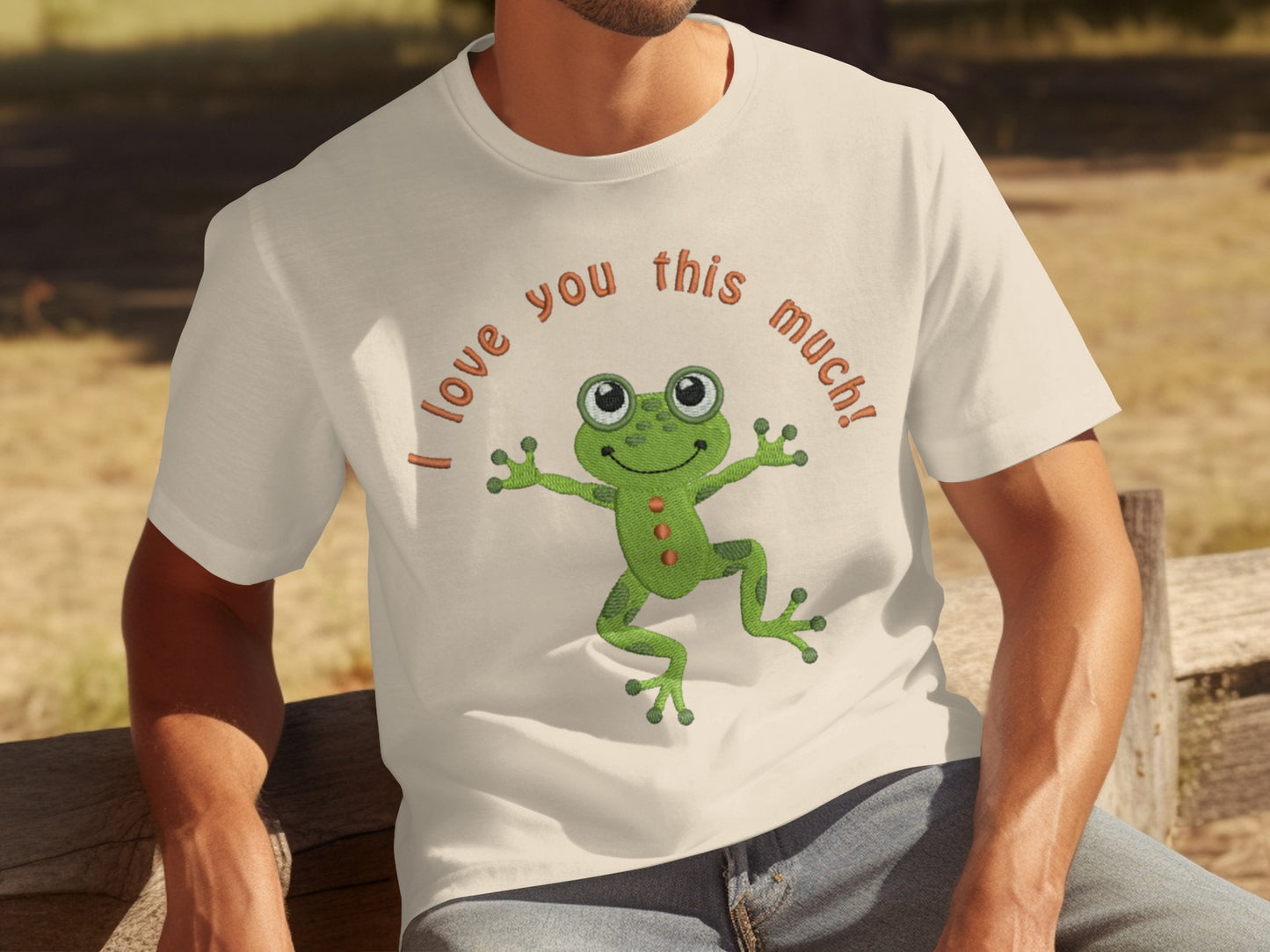 I Love You This Much Cute Frog Graphic T-Shirt product