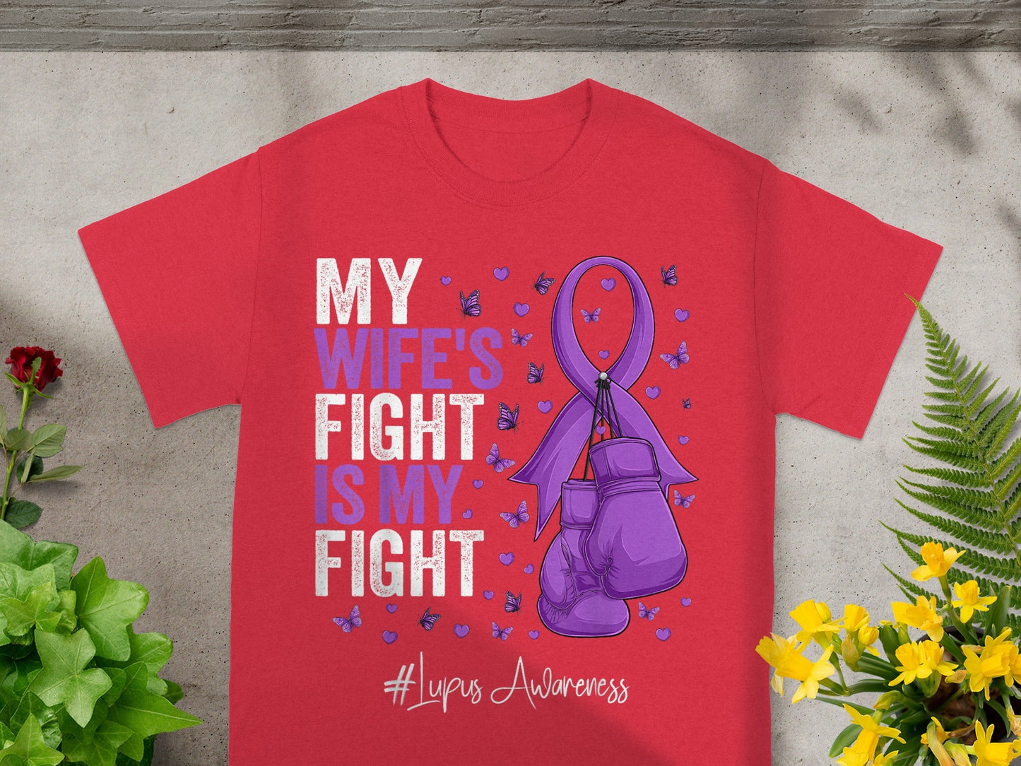 My Wife's Fight Is My Fight Lupus Awareness Shirt