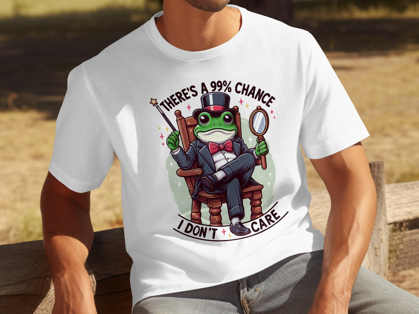 There's A 99% Chance I Don't Care Frog T-Shirt