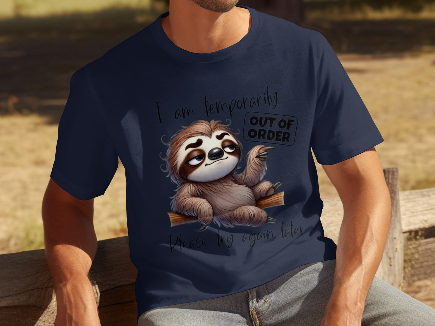 Temporarily Out Of Order Cute Sloth T-shirt