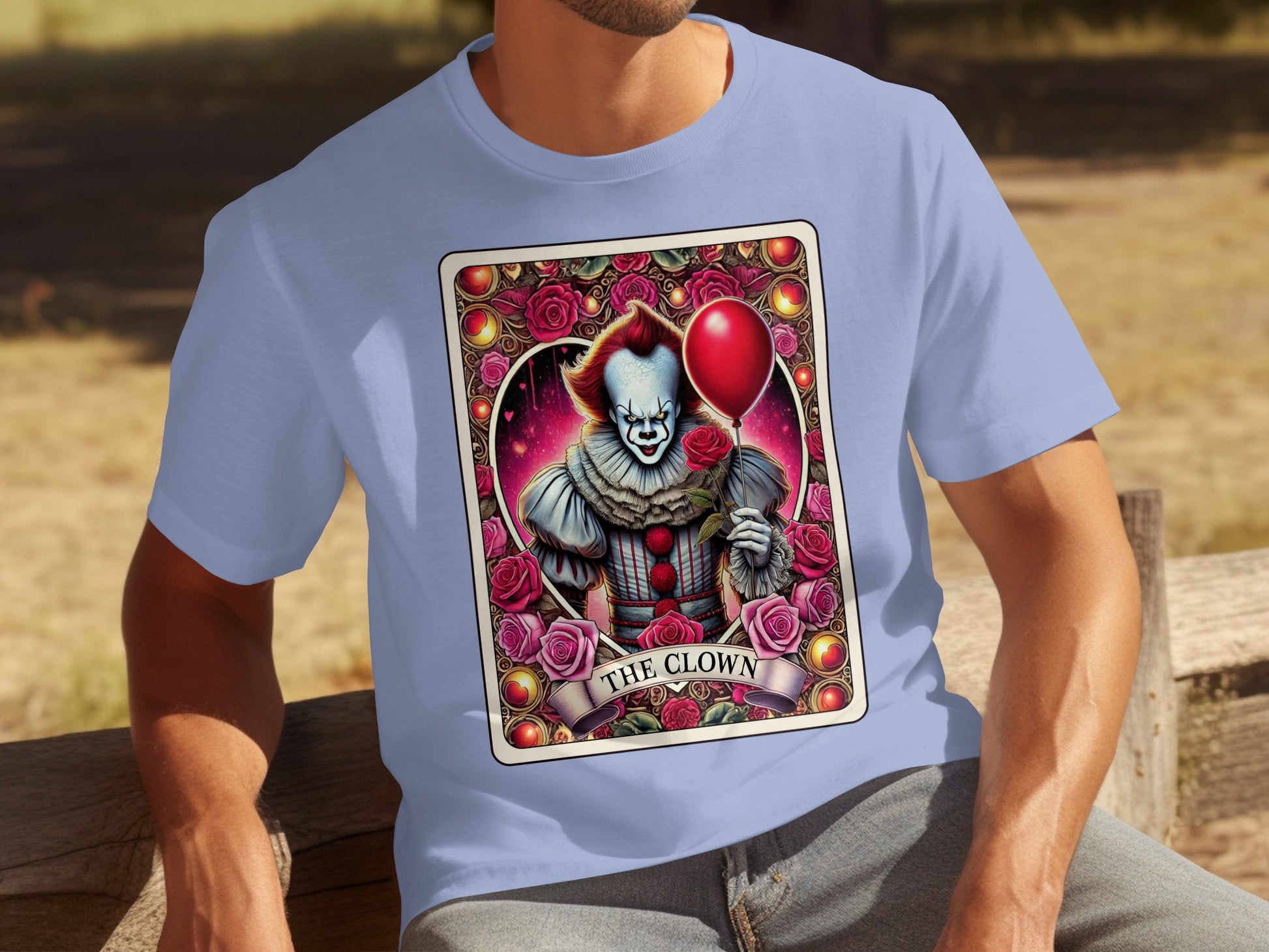 The Clown Horror Art Playing Card T-shirt Product