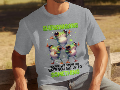 Shenanigans Up To Something Fun Frog T-shirt