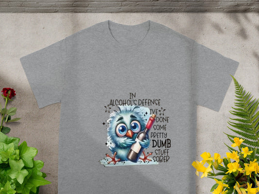 In Alcohol's Defense Pretty Dumb Stuff Sober T-shirt