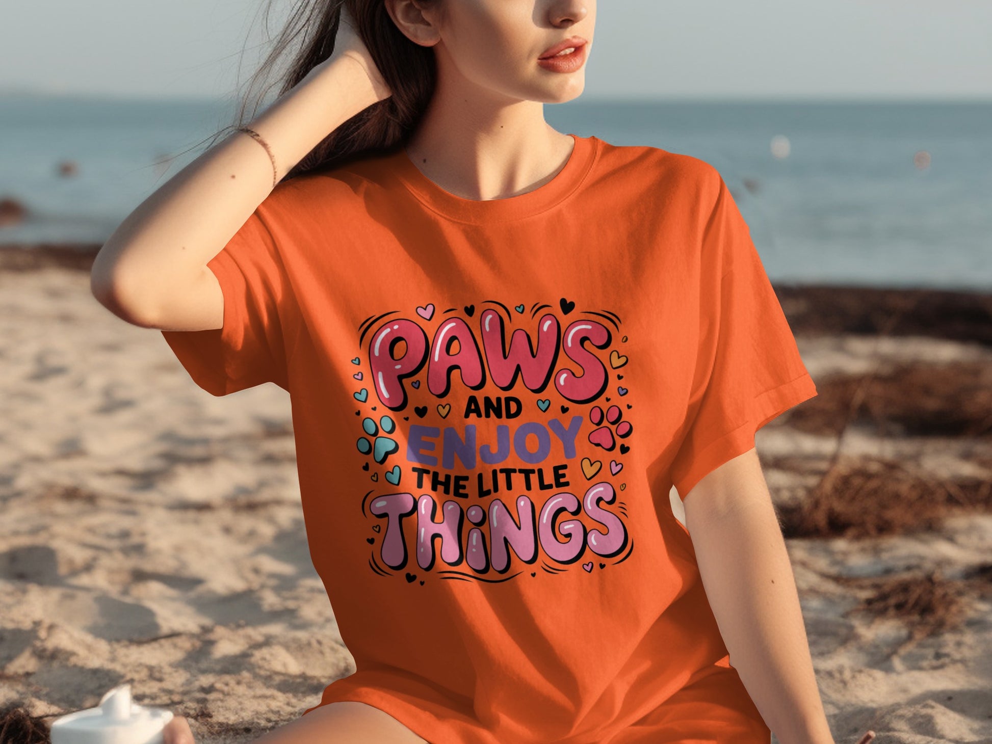 Paws and Enjoy the Little Things Graphic Tee