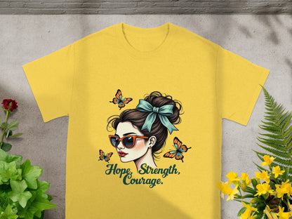Hope Strength Courage Graphic Tee