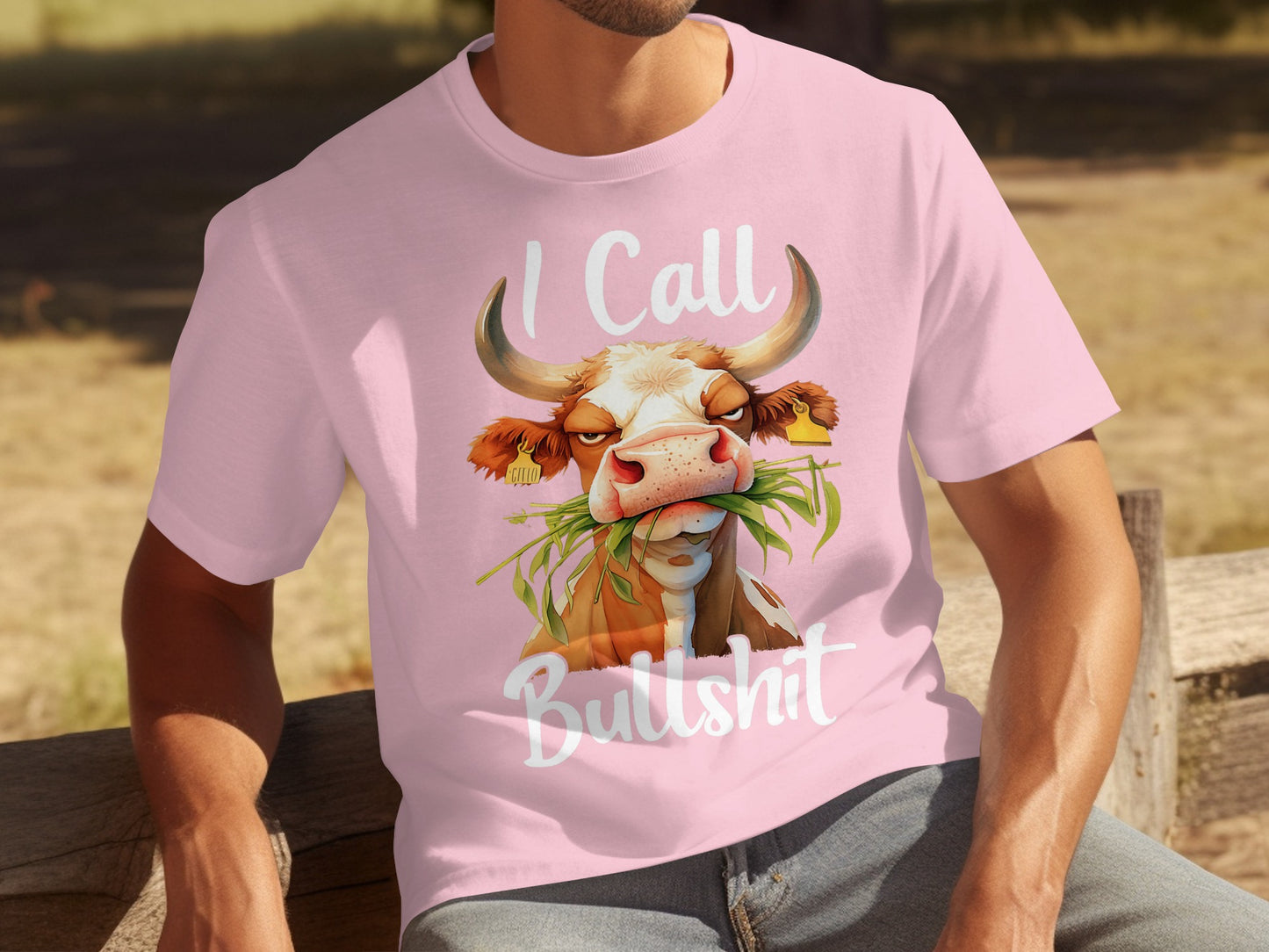 I Call Bullshit Funny Cow Graphic T-Shirt