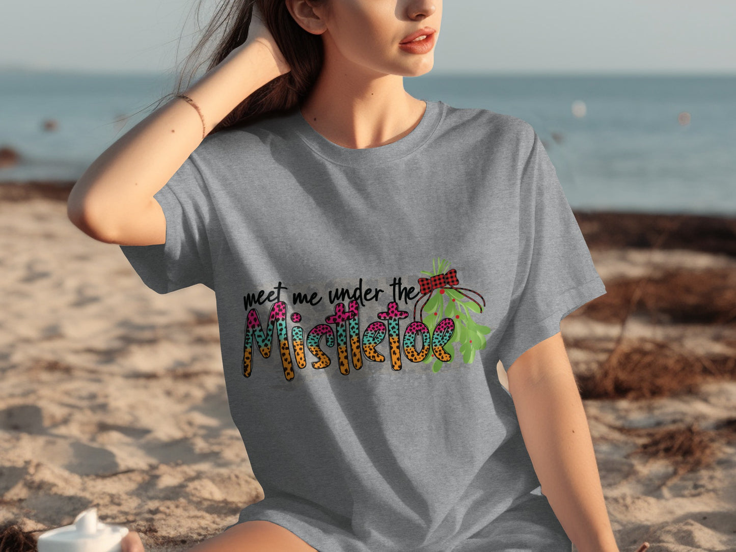 Meet Me Under The Mistletoe Graphic Tee Product