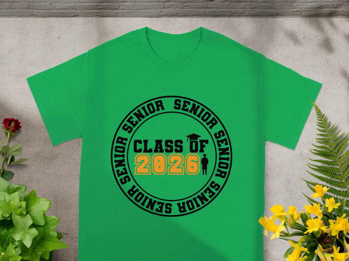 Class of 2026 Senior Graduation Green T-shirt