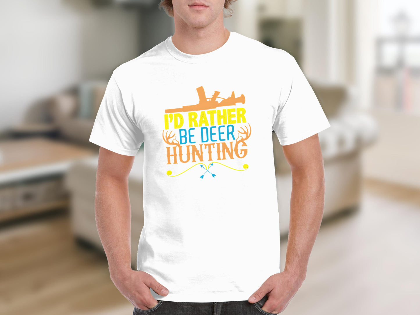 I'd Rather Be Deer Hunting Graphic T-Shirt