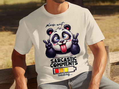 Sarcastic Comments Loading Panda Graphic Tee