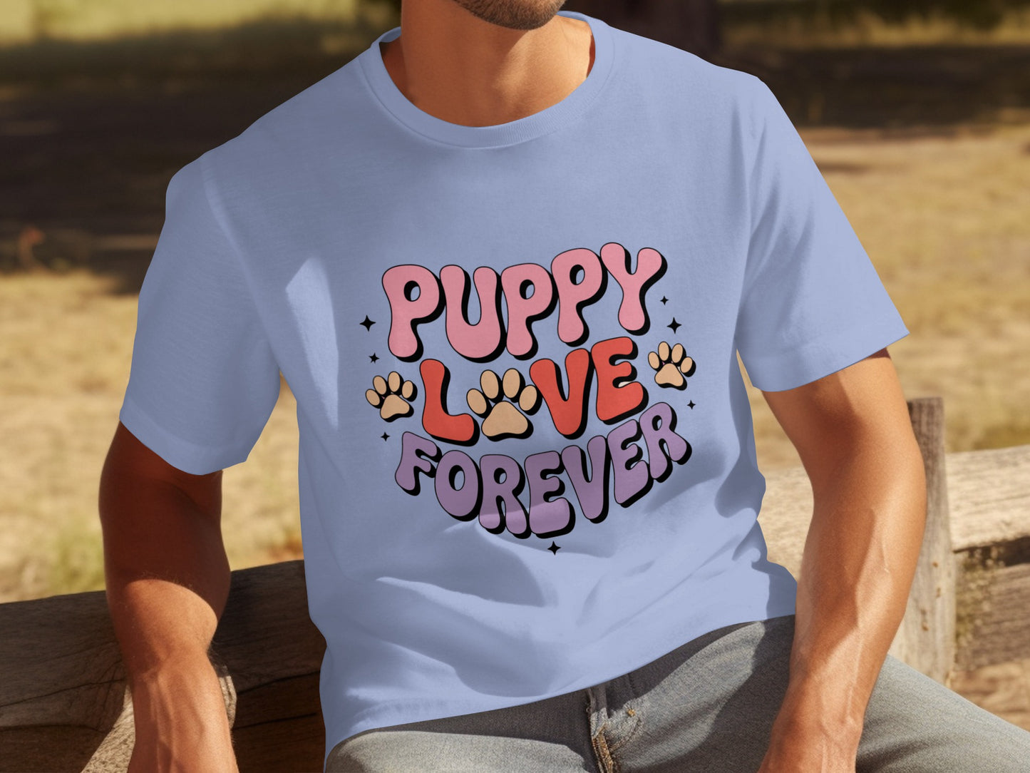 Puppy Love Forever Graphic T-shirt for Dog Lovers