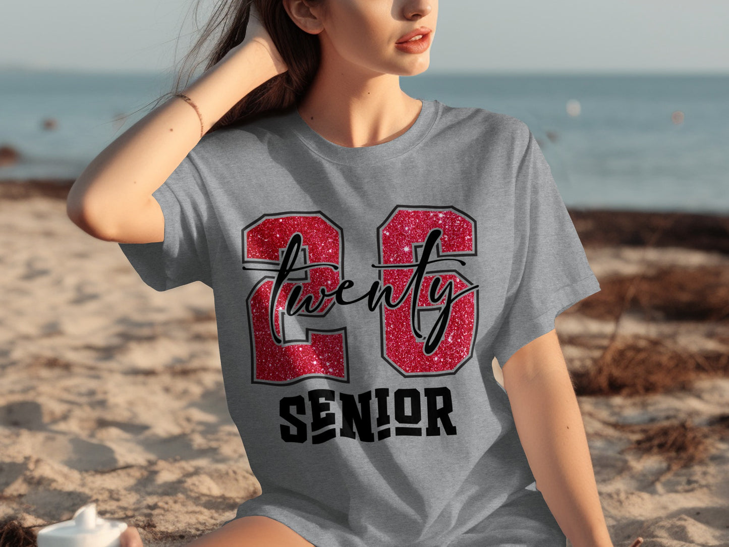 Class of 20 Twenty Senior Glitter T-Shirt