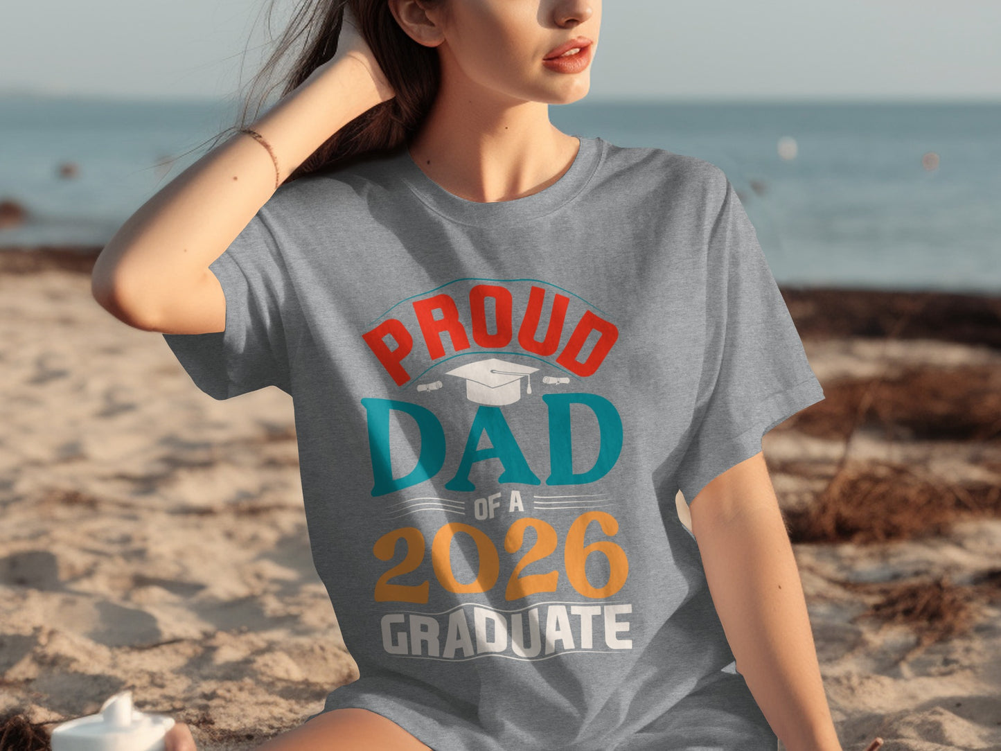 Proud Dad of a 2026 Graduate T-shirt for Graduation