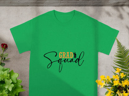 Grad Squad Celebration Graphic T-Shirt for Graduation