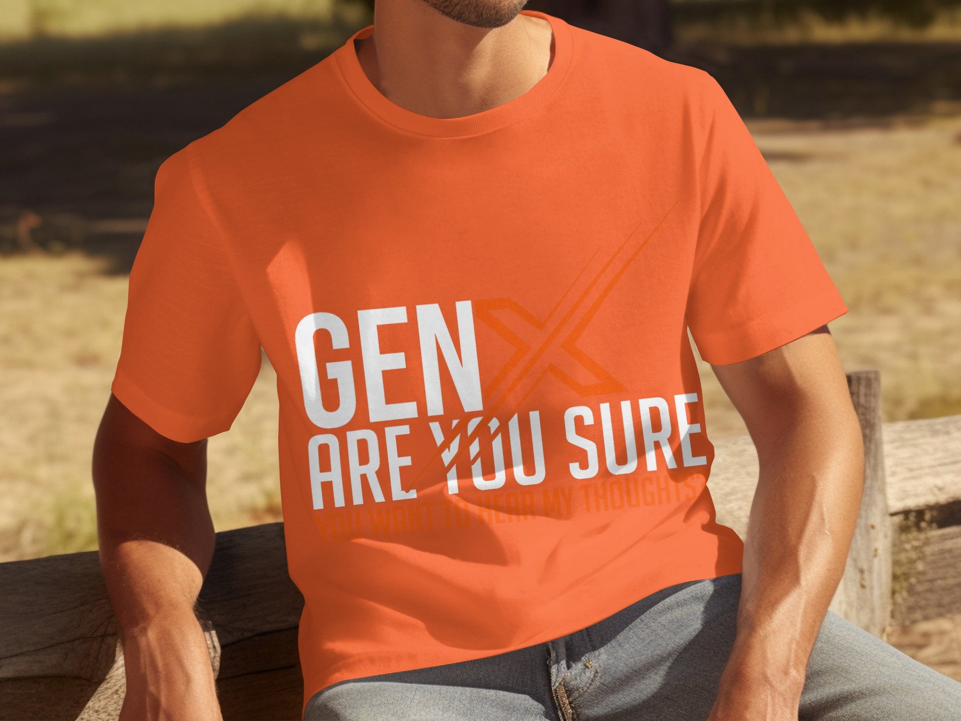GEN X Are You Sure Graphic Print T-Shirt