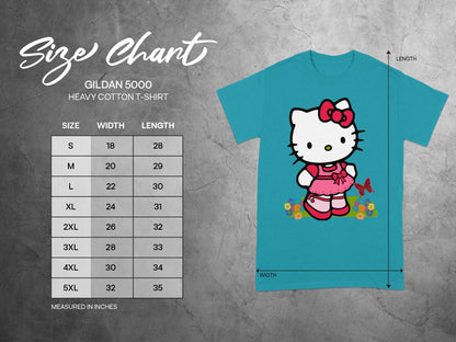 Hello Kitty GILDAN 5000 T-shirt Size Chart product type
