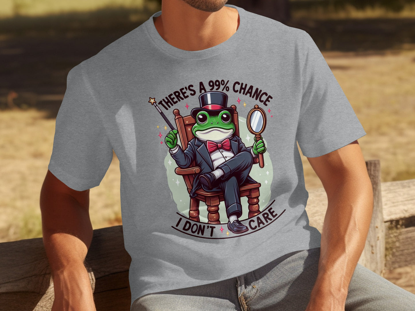 There's A 99% Chance I Don't Care Frog T-Shirt