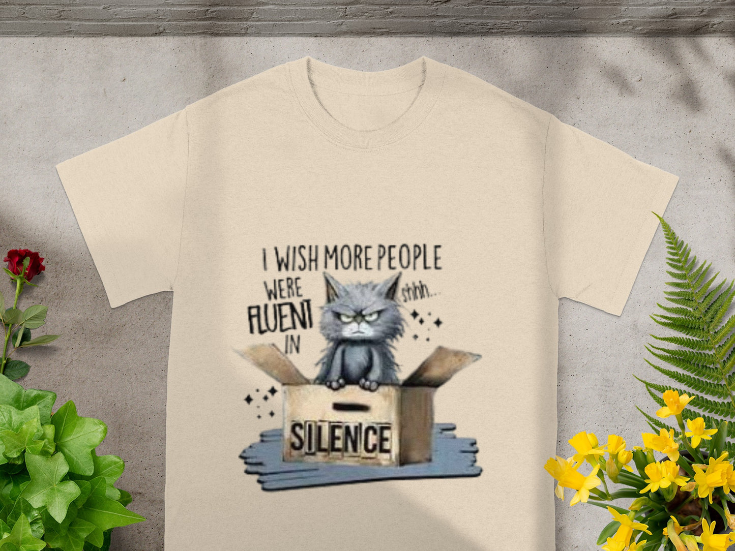 I Wish More People Were Fluent In Silence Graphic Shirt