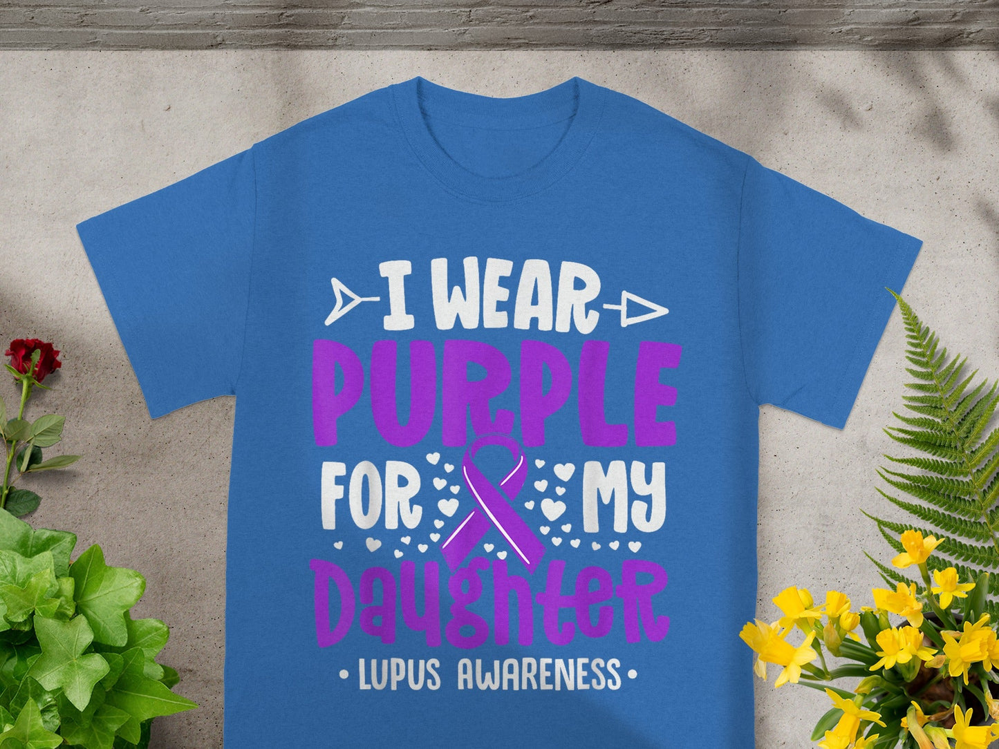 I Wear Purple for My Daughter Lupus Awareness Shirt