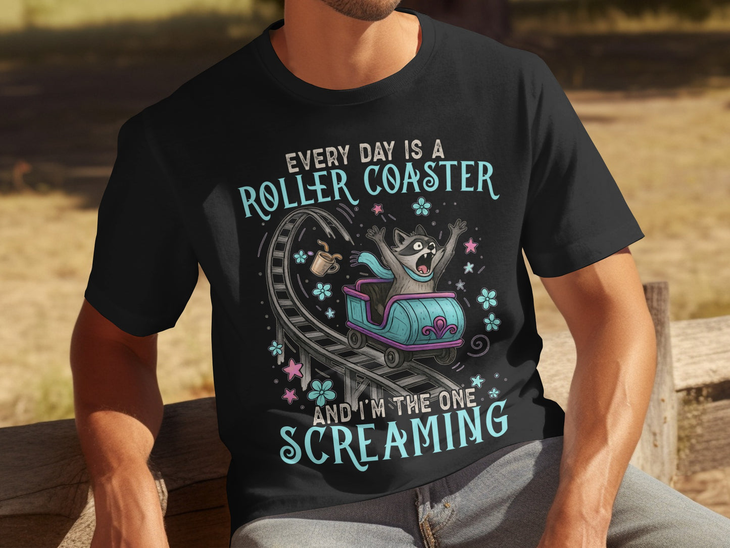 Every Day Is A Roller Coaster Graphic T-Shirt