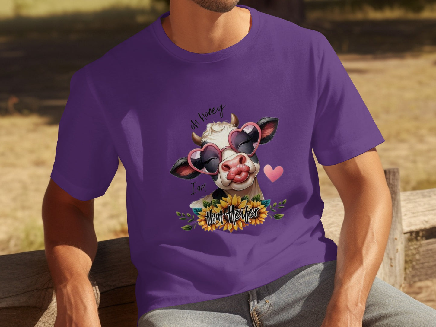 Oh Honey I Am That Heifer Funny Cow Graphic Shirt
