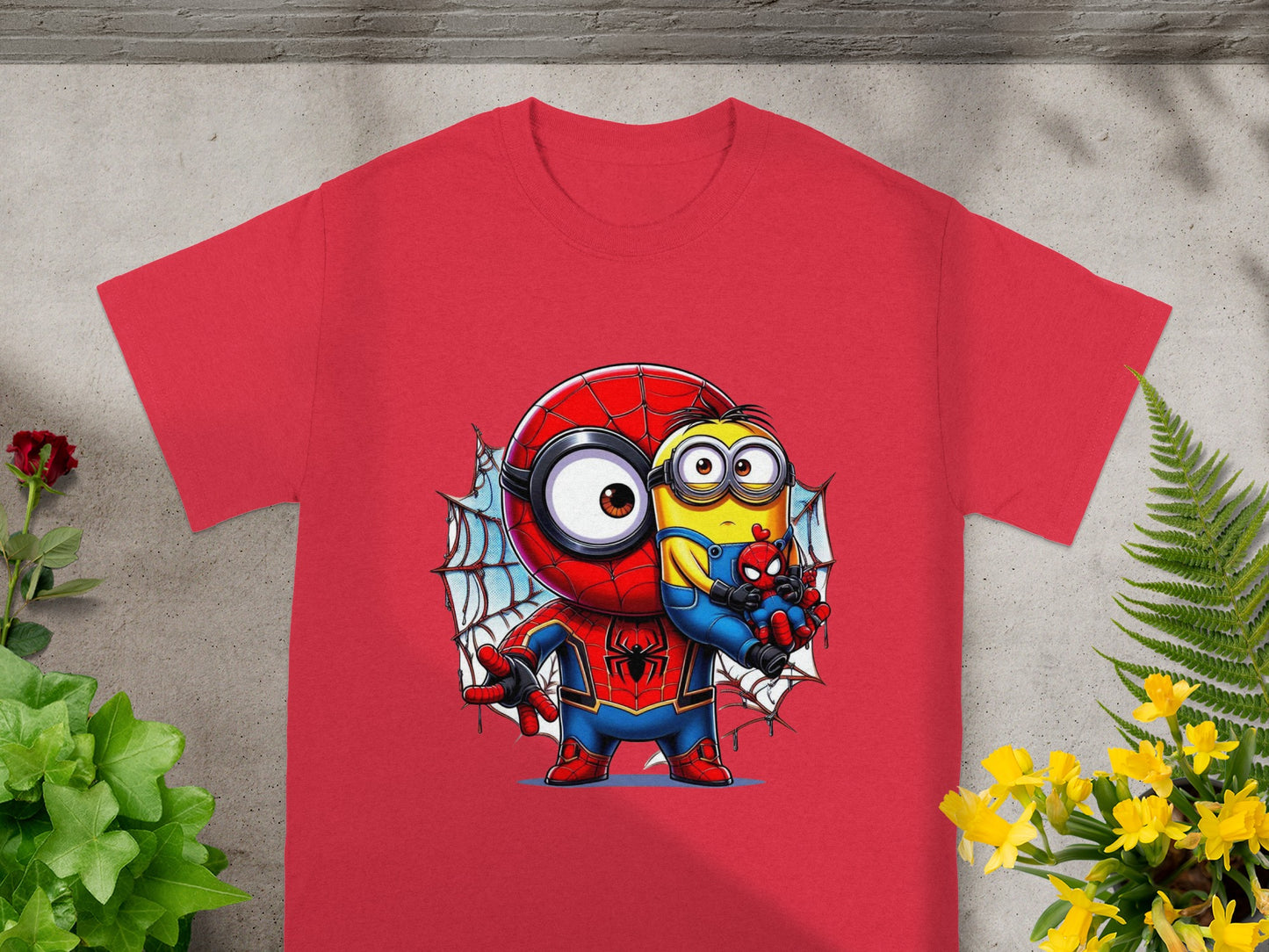 Minion & Spidey Crossover Charm T-Shirt
