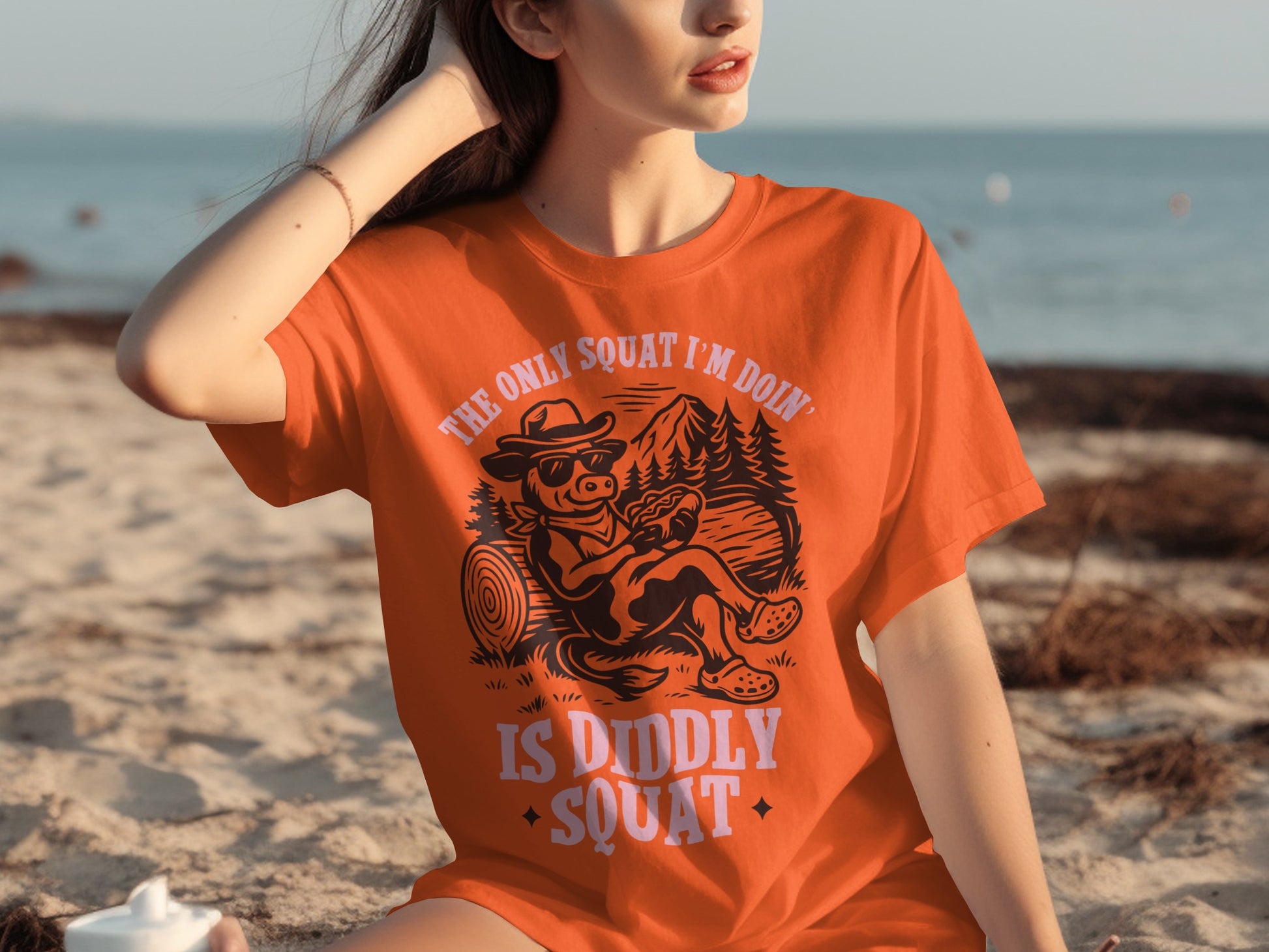The Only Squat I'm Doin' Is Diddly Squat T-Shirt