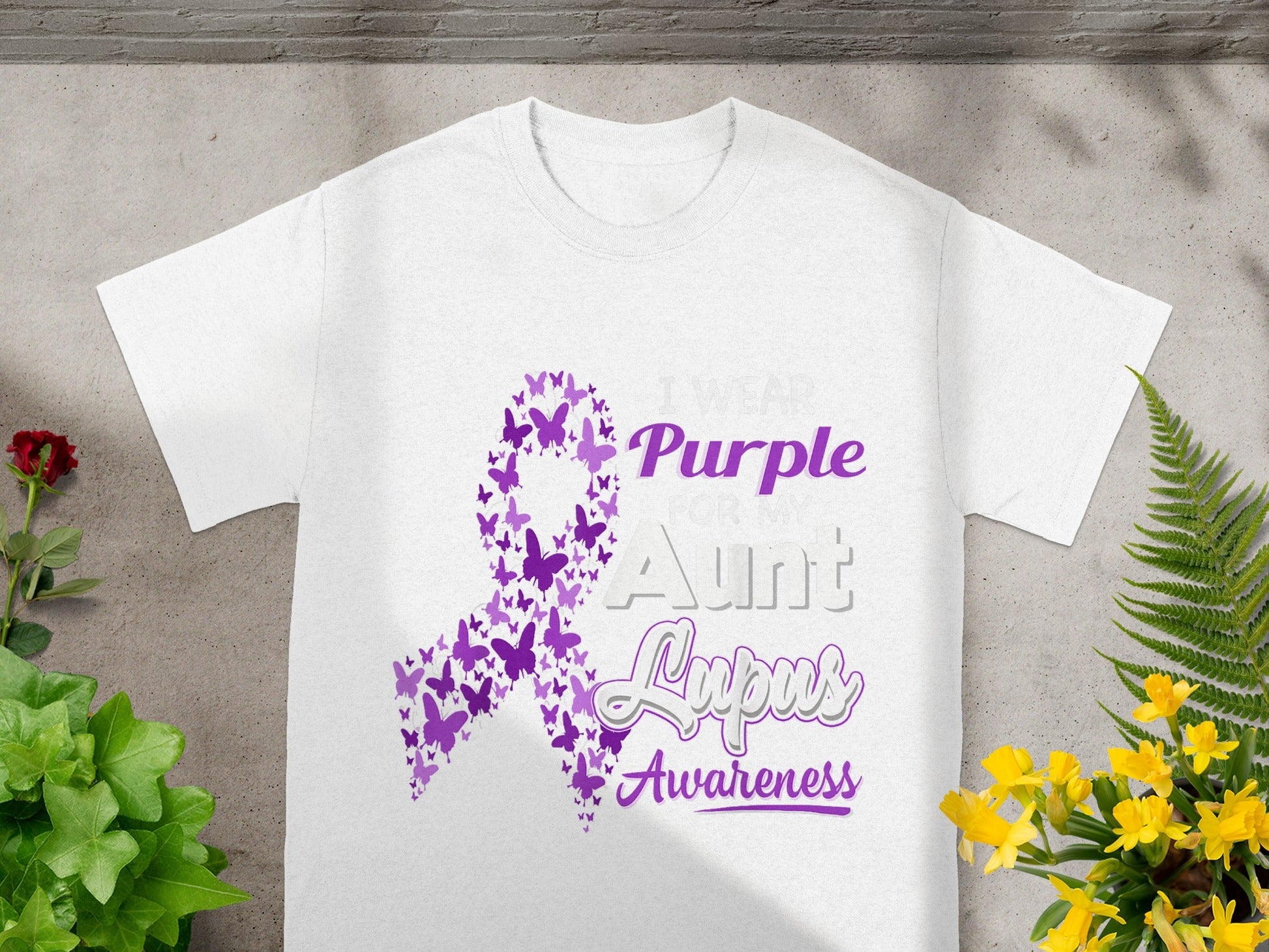 Purple Lupus Awareness I Wear For My Aunt T-Shirt