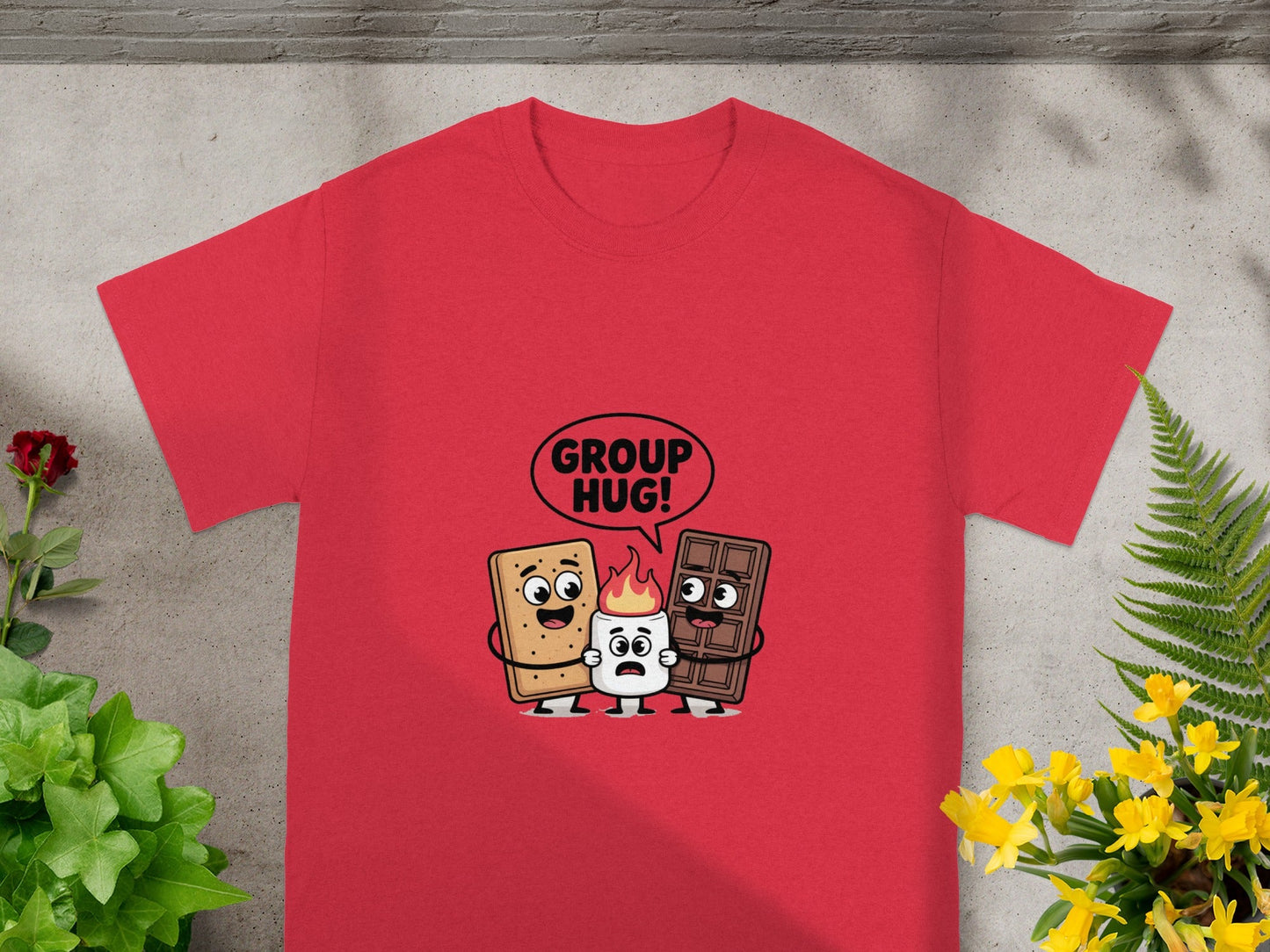 Group Hug Cute Cartoon Characters T-Shirt