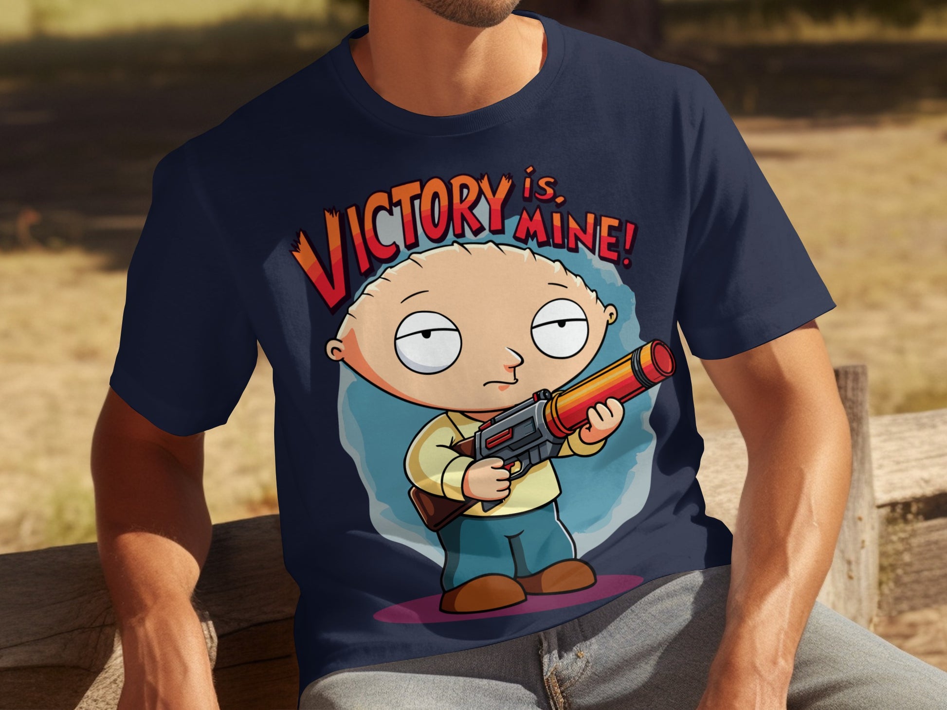 Victory Is Mine Stewie Graphic T-Shirt Product