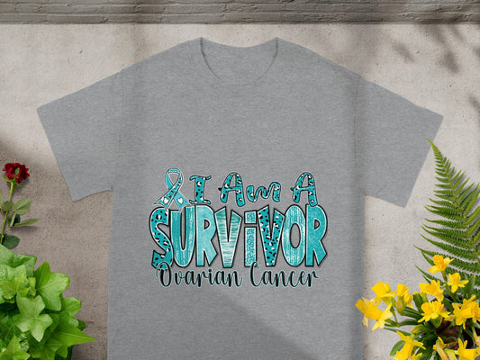 I Am A Survivor Ovarian Cancer Awareness T-Shirt