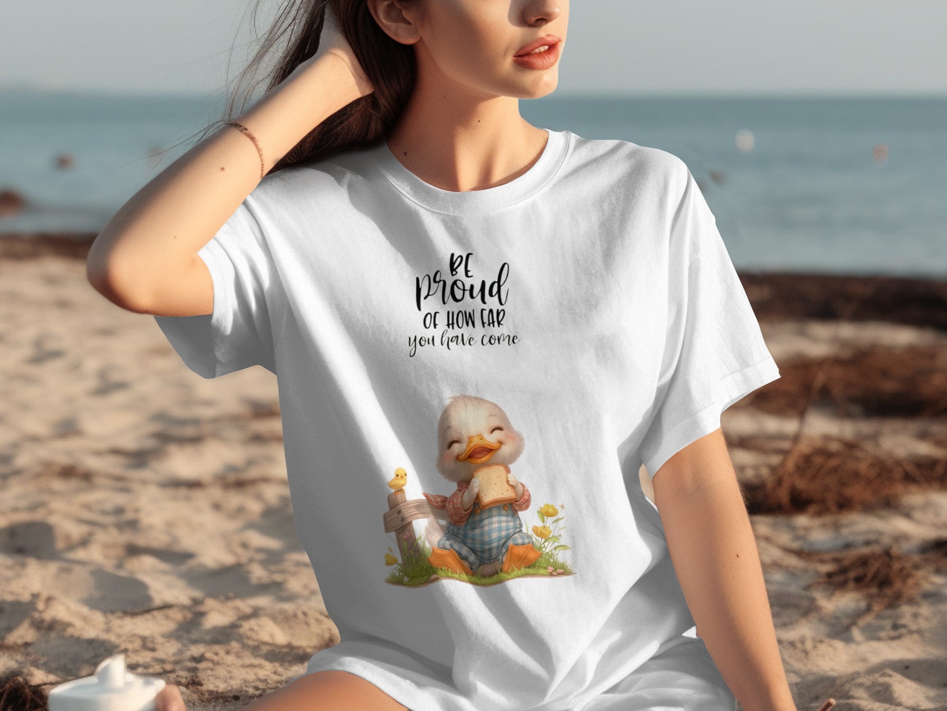 Be Proud Of How Far You Have Come Duck T-shirt